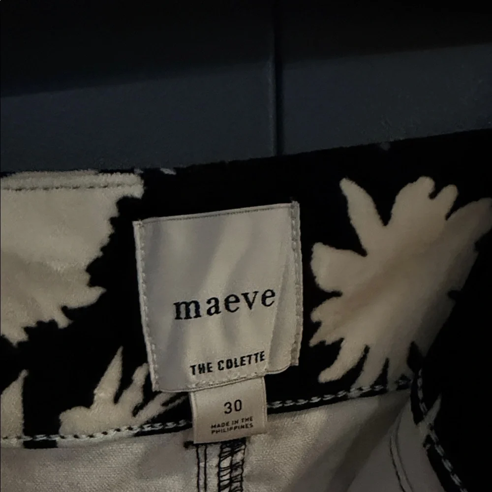 Maeve Black and Cream Floral Pants - Picture 2 of 6